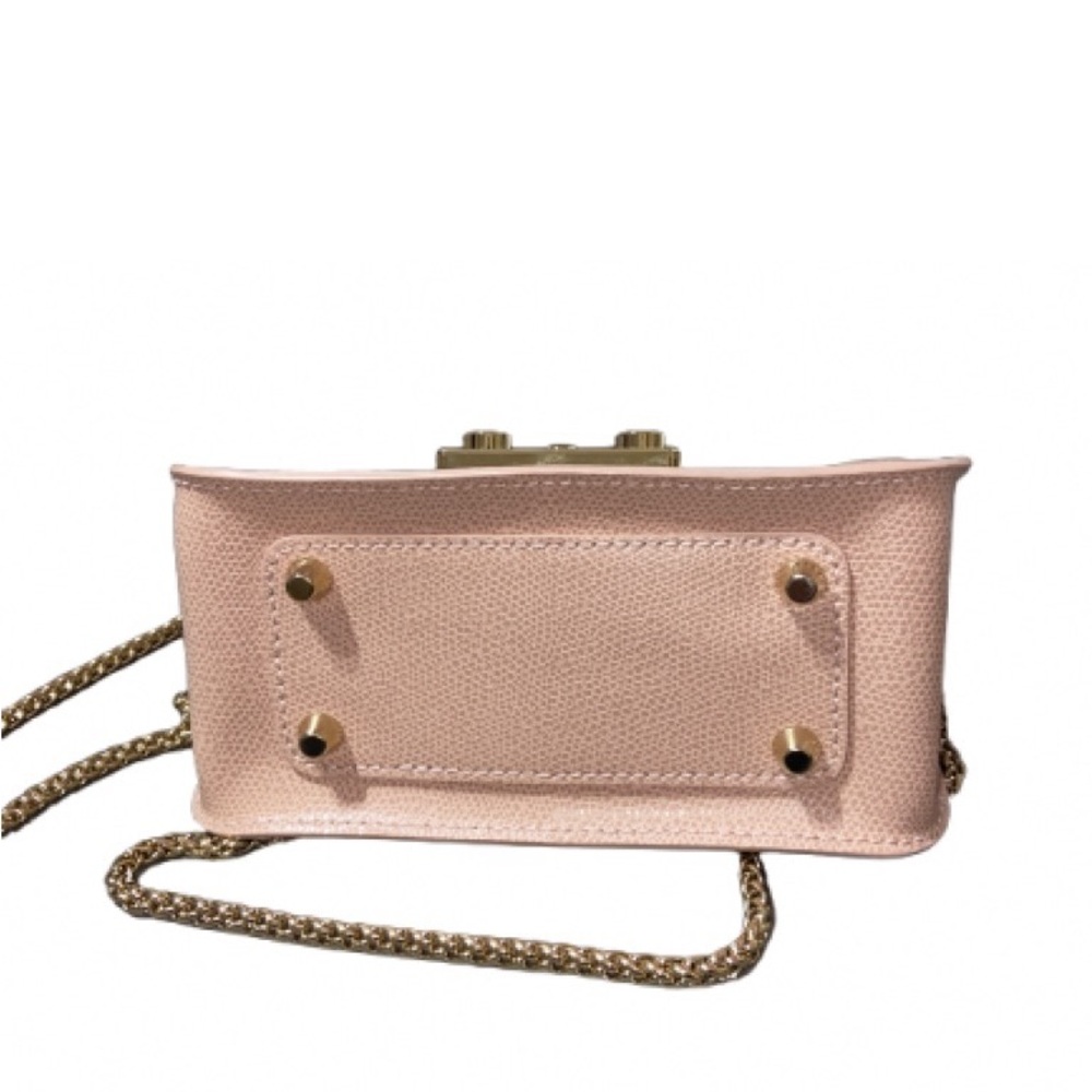 Furla Blush Crossbody Bag with Gold Accents (scratches inside the hardware) - Picture 4 of 8